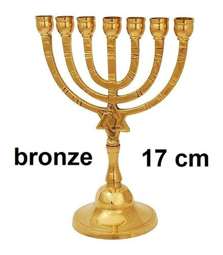 Candelabro Sete Pontas - Menorá - Original De Israel