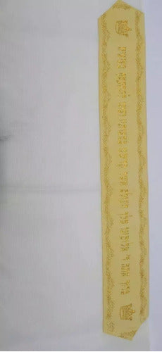 Talit Messiânico Gadol Azul Com Dourado - 110x160cm - Israel