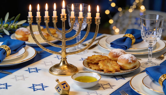 Como montar uma mesa judaica para Hanukkah: tradição, beleza e fé