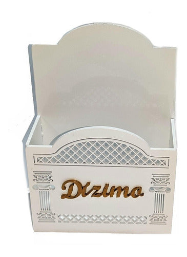 Porta Envelope Para Igreja Dízimos E Oferta Branco Mdf