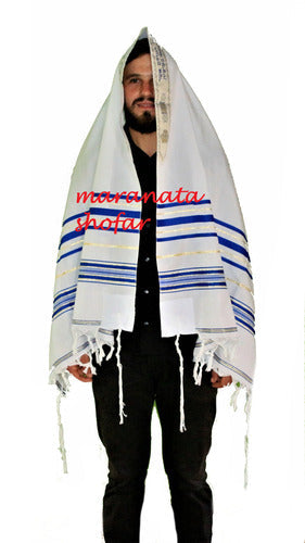 Talit Messiânico Grande De Israel Com Pequenos Defeitos