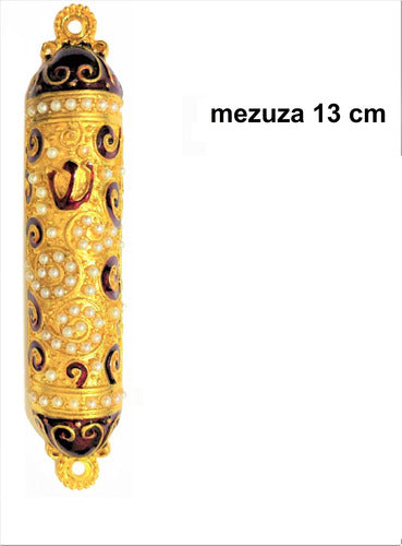 Mezuzá Judaico Luxo + Pergaminho -  Importada De Israel