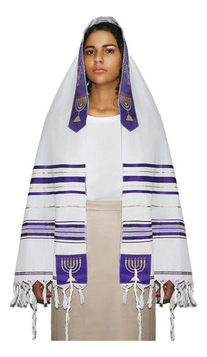 Talit Especial Profeta Isaías - Importado De Israel