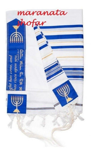 Talit Especial Profeta Isaías - Importado De Israel