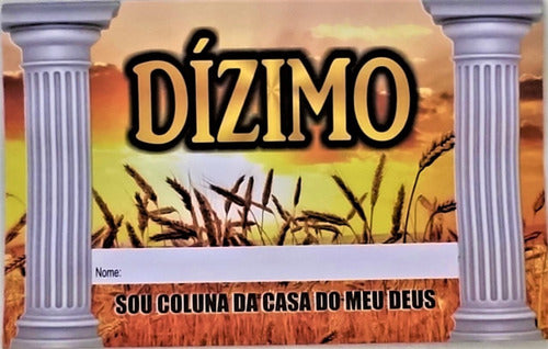 Porta Envelope Para Igreja Dízimos E Oferta + 100 Envelopes