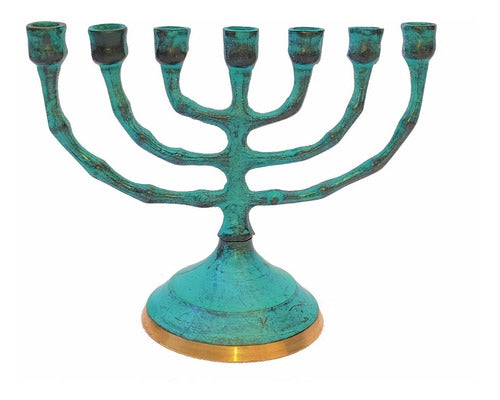 Menorah Candelabro Jerusalém Pequeno