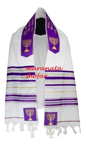 Talit Especial Profeta Isaías - Importado De Israel