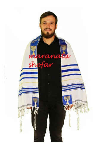 Talit Especial Profeta Isaías - Importado De Israel