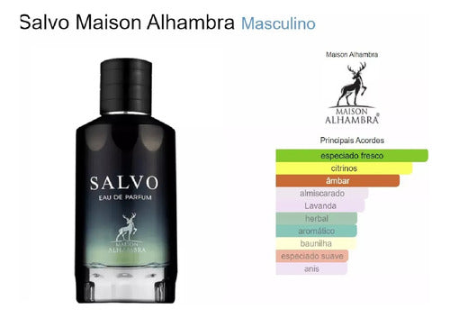 Perfume Árabe Masculino Salvo Edp 100ml Maison Alhambra Original