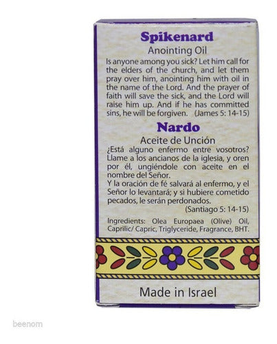 Óleo Perfume De Unção Nardo - Importado De Israel - 7,5 Ml