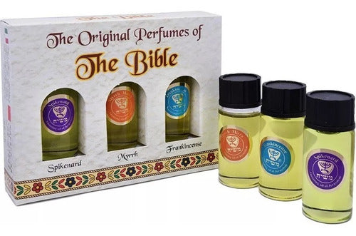 Kit 3 Perfumes Da Terra Santa Jerusalém - Nardo, Mirra...