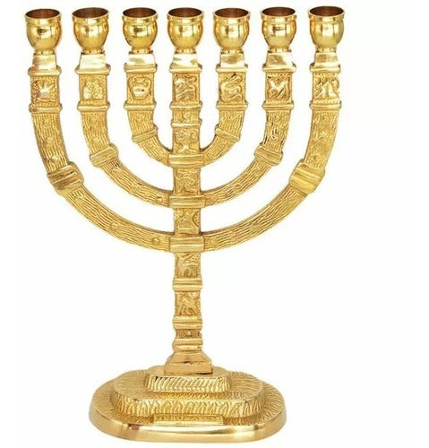 Candelabro Sete Pontas - Menora  - Original De Israel