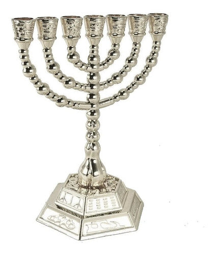 Candelabro Sete Pontas - Menora - 12 Tribos - De Israel