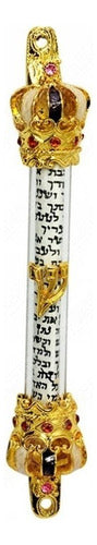 Mezuzá Judaico Luxo + Pergaminho -  Importada De Israel
