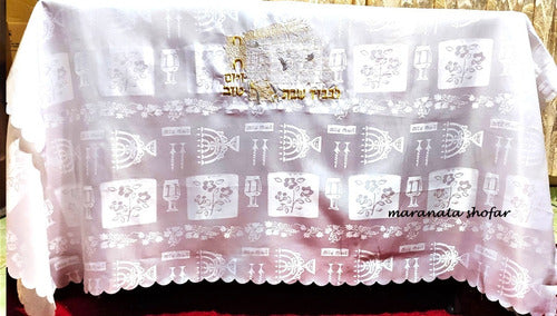 Toalha Forro De Decoração Para Para Shabat - Imp. De Israel