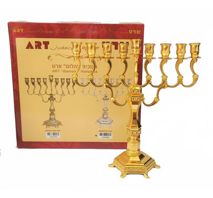 Candelabro 9 Velas - Menorá - Hanukkah Chanukiá De Israel