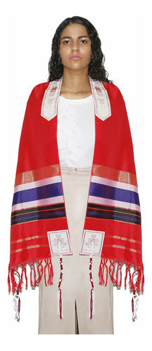 Lançamento Talit Totalmente Vermelho - De Israel