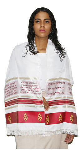 Talit Estola Sacerdotal Manto De Oração - De Israel