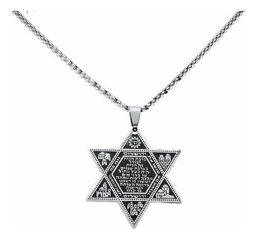 Gargantilha/colar/corrente Com Pingente Estrela De Davi !!!