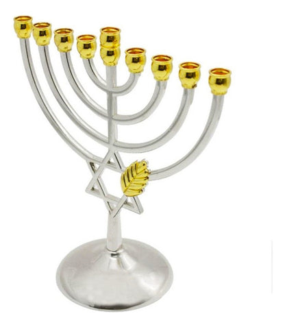 Candelabro 9 Velas - Menorá - Hanukkah Chanukiá De Israel