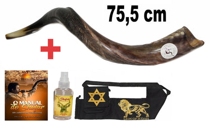 Shofar De Chifre Antílope + Capa + Livro #m0