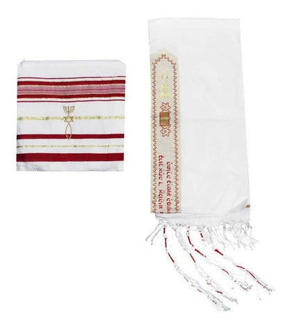 Talit Messiânico Original De Israel Com Pequenos Defeitos