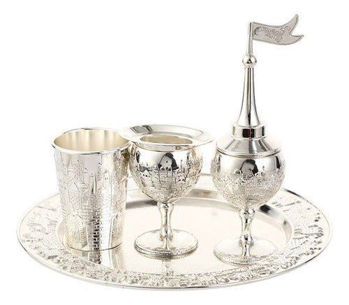 Conjunto De Havdalah De Jerusalém - 4 Peças
