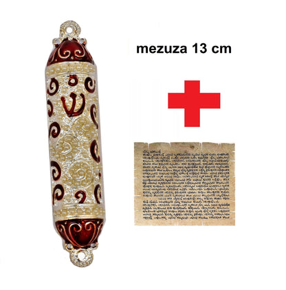 Mezuzá Judaico Luxo + Pergaminho -  Importada De Israel
