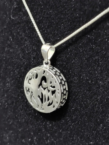 Corrente E Pingente Shema Israel Prata -  Direito De Israel