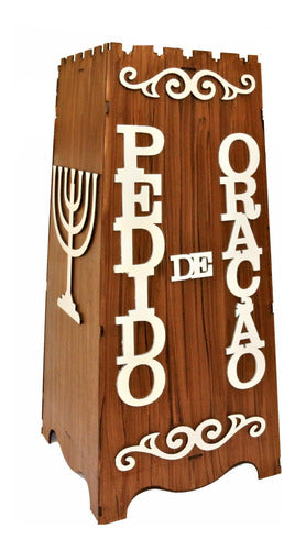 Gazofilácio Pedidos De Oração Igreja Grande Em Mdf