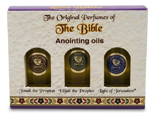 Kit 3 Perfumes Da Terra Santa Jerusalém - Nardo, Mirra...