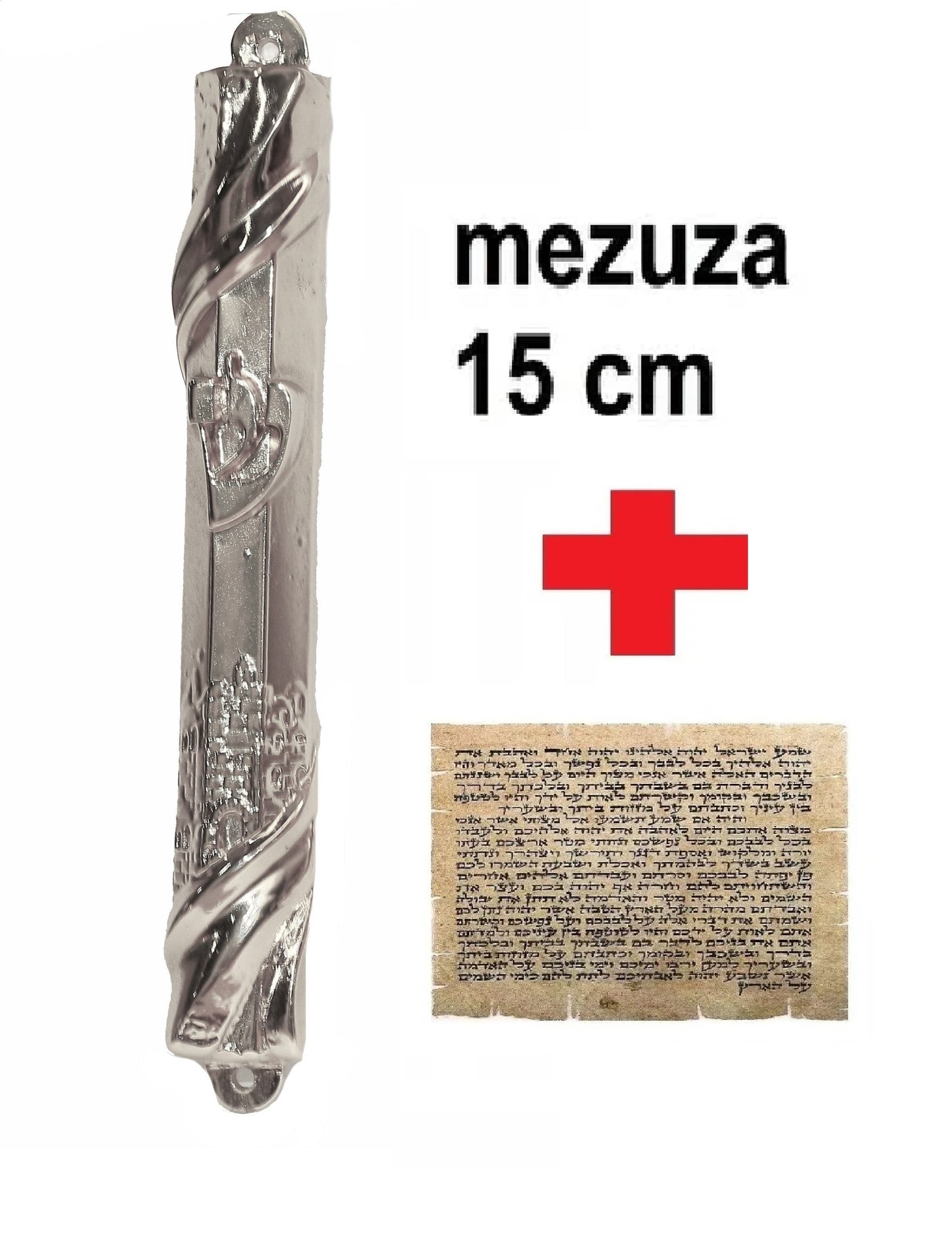 Mezuzá Judaico Luxo + Pergaminho - De Israel 14