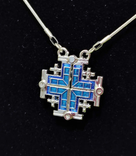 Gargantilha/colar/corrente Com Pingente Cruz Aberta /fechada