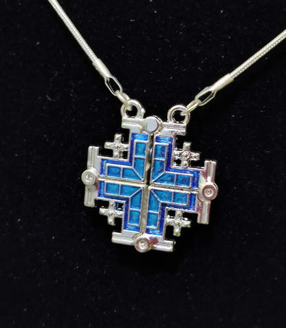 Gargantilha/colar/corrente Com Pingente Cruz Aberta /fechada