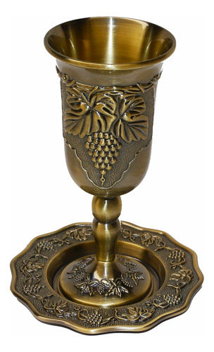 Copo - Taça De Santa Ceia Prata Kidush - Direto De Israel