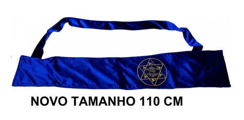 Capa De Shofar De Antílope 110 Cm Veludo - Jerusalém Israel