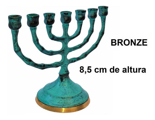 Menorah Candelabro Jerusalém Pequeno