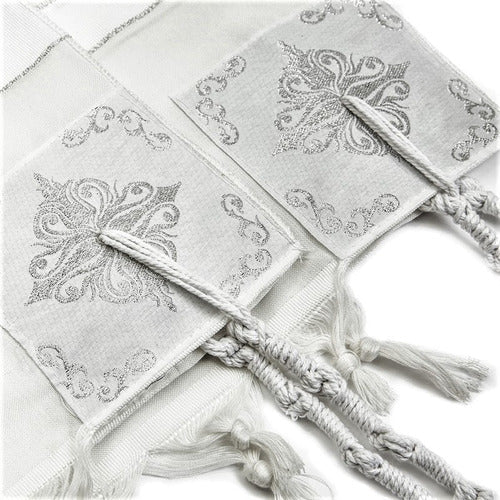 Talit Branco Infantil Ortodoxo Importado De Israel