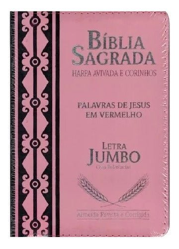 Bíblia Sagrada Letra Jumbo + Harpa Avivada Corinhos - Grande