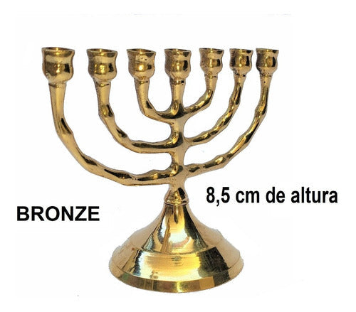 Menorah Candelabro Jerusalém Pequeno