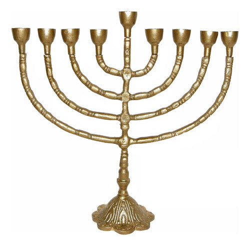 Candelabro 9 Velas - Menorá - Hanukkah Chanukiá De Israel