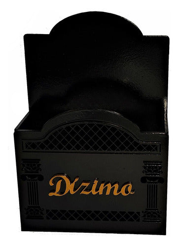 Porta Envelope Para Igreja Dízimos E Oferta Preto Mdf