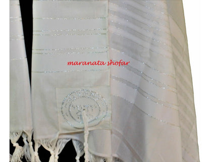 Talit Gadol Jumbo Gigante Branco 130x180cm De Israel