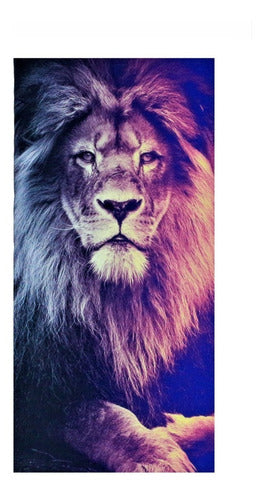 Quadro Tela Decorativo Luxo Grande Leão De Judá Jesus Israel