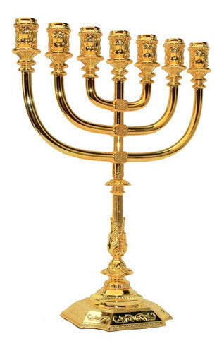 Candelabro  Menorah Sete Pontas -  Menora Grande - De Israel