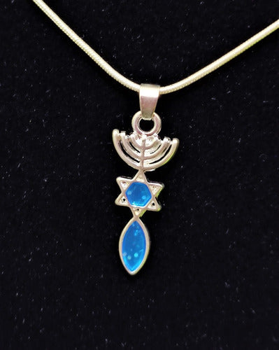 Gargantilha/colar/corrente Com Pingente Simbolo Messiânico