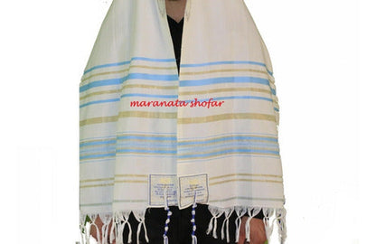 Talit Messiânico Original De Israel Com Pequenos Defeitos