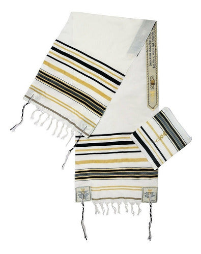 Talit Messiânico Original De Israel Com Pequenos Defeitos