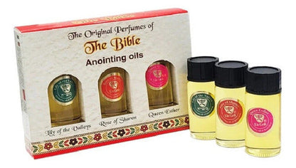Kit 3 Perfumes Da Terra Santa Jerusalém - Nardo, Mirra...