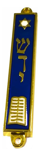 Mezuzá Judaico 8 Cm Estrela De Davi - De Israel + Pergaminho
